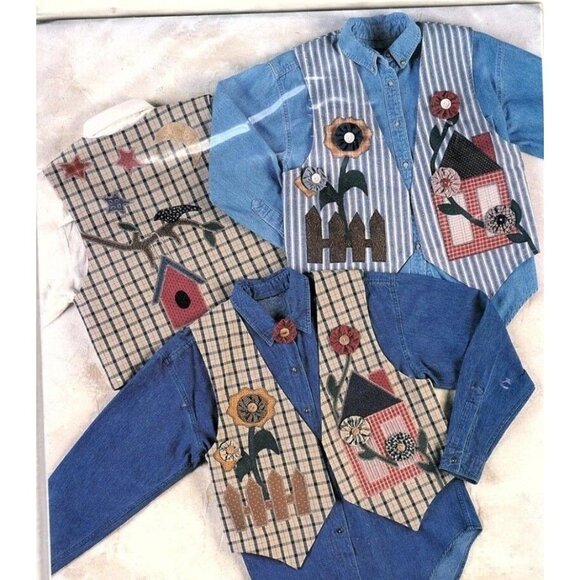 Indygo Junction Designs Misses S to XL Fences and Flowers Vest Sewing Pattern - Picture 2 of 2